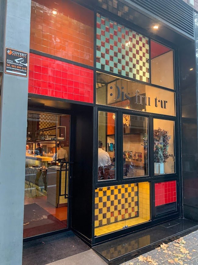 If you spend 3 days in Barcelona, at least one fancy meal is in order. Here, we picture the entrance to the famous Barcelona restaurant, Disfrutar