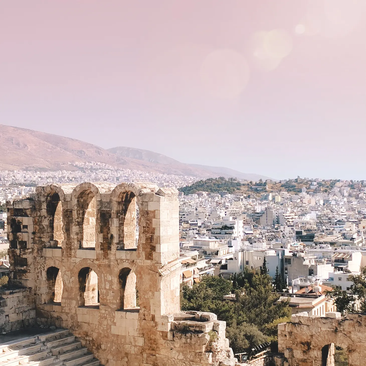Ancient ruins in Athens, Greece photo credit: Adventurous Tastes