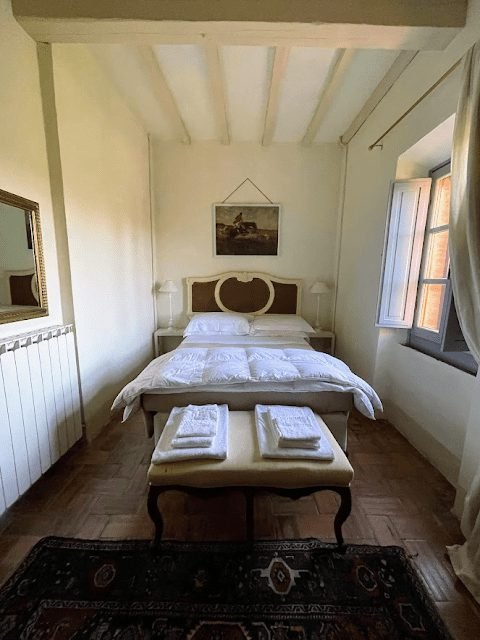 Tuscany hotel room in a castle