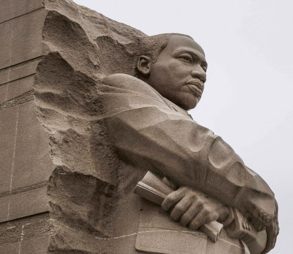 MLK Jr memorial statue in Washington DC