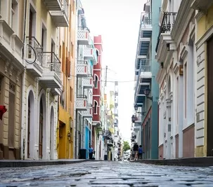 Old San Juan buildings 