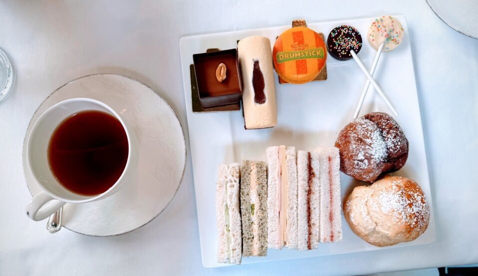 tea, sweets and sandwiches at high tea in London